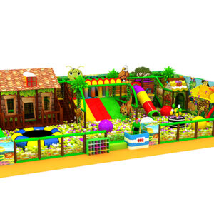 custom “forest cabin fun camp” theme indoor playground equipment